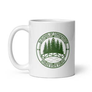 White glossy mug