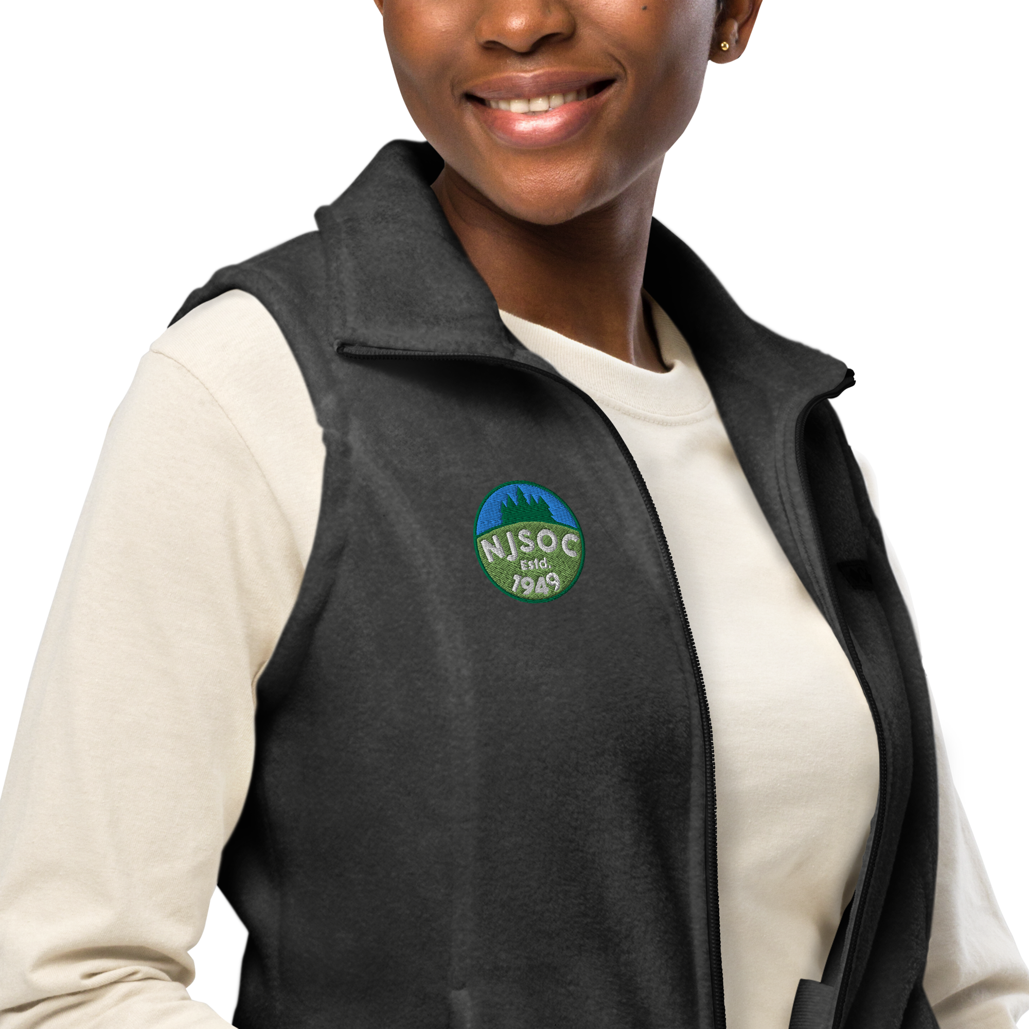 Women’s NJSOC fleece vest - Image 2